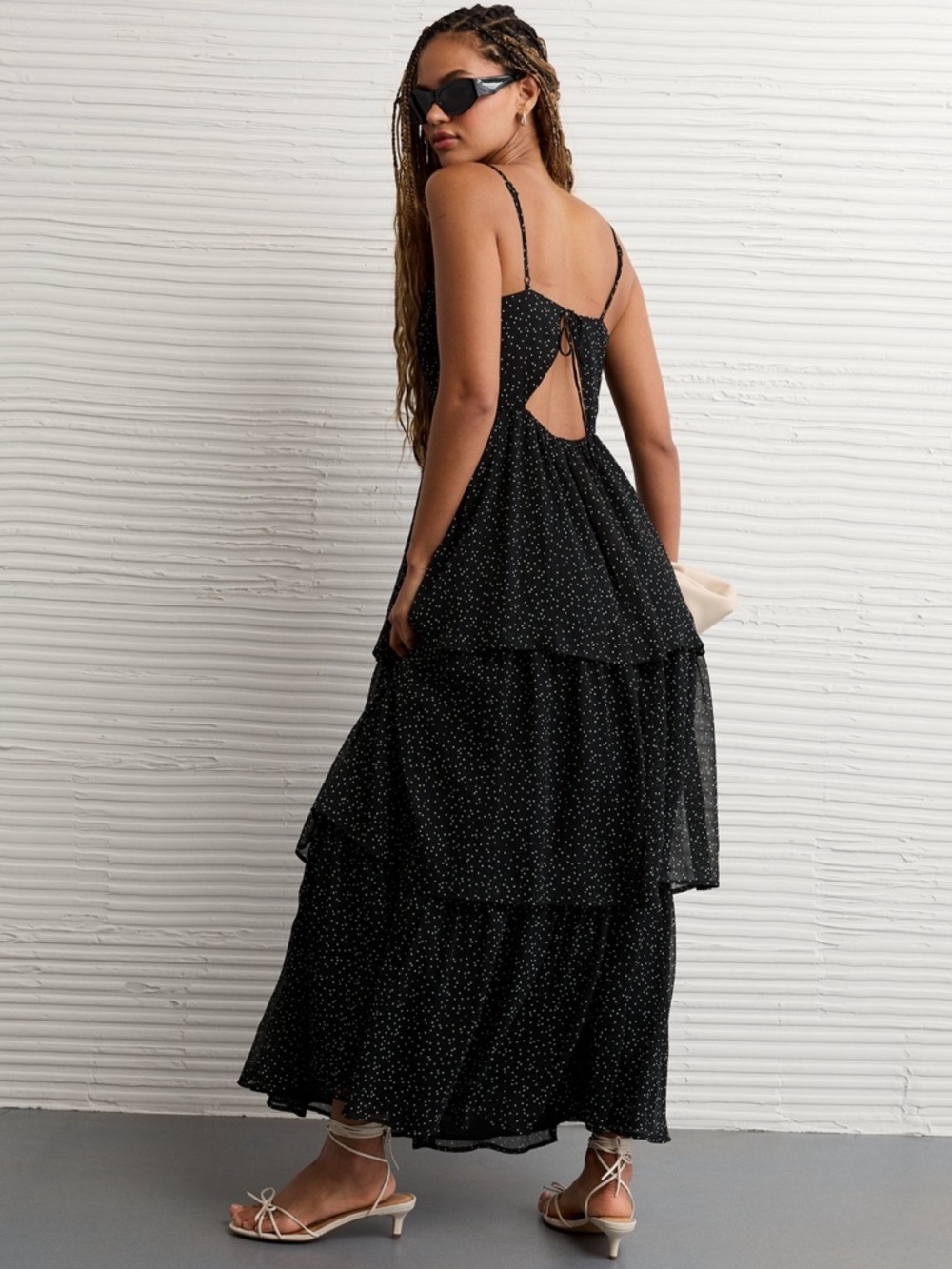 American Eagle AE Sweetheart Tiered Maxi Dress women’s size medium